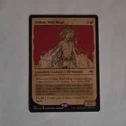 Magic: The Gathering Delina Wild Mage Rare Red Creature Showcase AFR 317 - Image 1