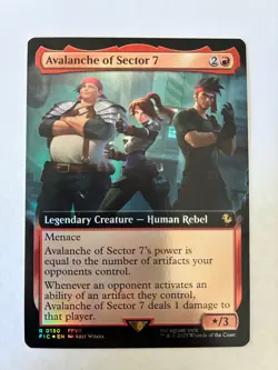 MTG Avalanche of Sector 7 (Extended Art) Commander: Final Fantasy Foil NM - Image 1