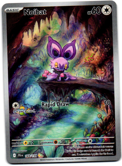 Pokemon TCG Noibat Illustration Rare SV09: Journey Together 169/159 Near Mint - Image 1