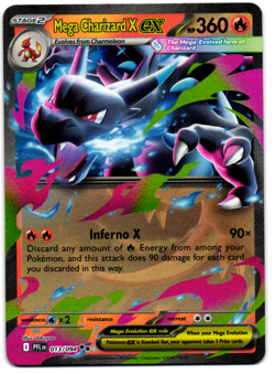 Mega Charizard X ex 013/094 ME02: Phantasmal Flames - Pokemon Card - Near Mint - Image 1