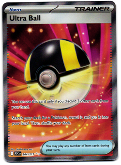 Ultra Ball 264/217 Ultra Rare Ascended Heroes Pokemon Near Mint - Image 1