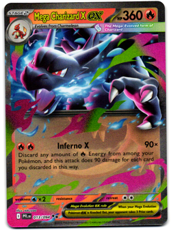 Mega Charizard X EX 013/094 Phantasmal Flames English Pokemon TCG - Image 1