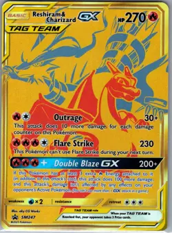 Reshiram & Charizard GX - SM247 SM Promos - Pokemon Card - NM - Image 1
