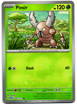 Pokemon Prismatic Evolutions Pinsir 003/131 (Masterball Pattern) Holo NM - Image 1