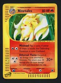 Ninetales MP 21/165 - Holo Rare Expedition Base Set - Pokemon - Image 1