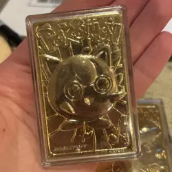 Set of 3 Pokemon 1999 Gold Plated 23K Trading Card Burger King Promo Limited - Image 4