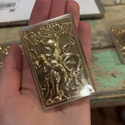 Set of 3 Pokemon 1999 Gold Plated 23K Trading Card Burger King Promo Limited - Image 5