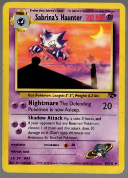 Sabrina's Haunter - Gym Challenge 55/132 - Pokemon - DAMAGED NONFOIL - Image 1