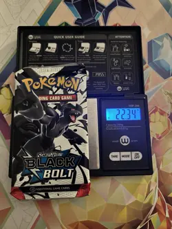 Heavy 22.34g Pokemon TCG SV 10.5 Black Bolt Booster Pack Sealed! - Image 1