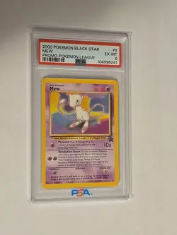 PSA 6 - 2000 Non Holo Mew Pokemon Black Star Promo EX-MT #8 - Image 1