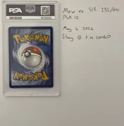 PSA 10 MEW EX 232/091 SIR PALDEAN FATES POKEMON ENGLISH (BUBBLE MEW) - Image 2