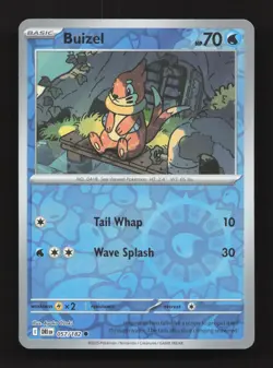 Buizel 057/182 Common Destined Rivals Pokemon Reverse Holo Near Mint - Image 1