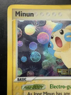 Pokemon Minun Ex Emerald 37/106 Reverse Holo Stamped (HP/Damaged) - Image 2