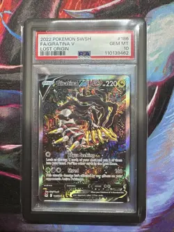 2022 POKEMON SWORD & SHIELD LOST ORIGIN #186 FULL ART/GIRATINA V PSA 10 - Image 1