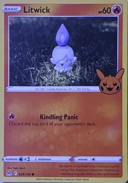 Litwick 024/196 C Trick or Trade BOOster 2023 Pokemon NM - Yuka Morii - Image 1