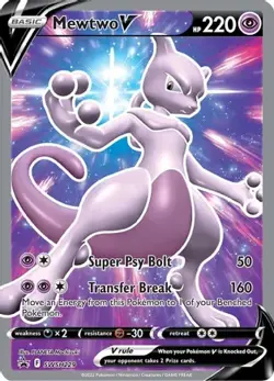 Mewtwo V SWSH229 Holo Promo Sword & Shield Promo Pokemon - Image 3