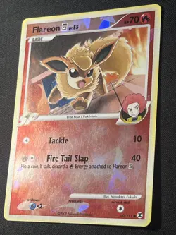 Pokemon Flareon E4 Reverse Holo Cracked Ice Promo Rising Rivals 60/111 English - Image 2