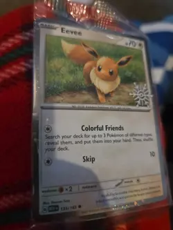 Pokemon TCG Eevee 133/165 Stamped Promo 2025 Holiday Calendar SEALED - Image 2