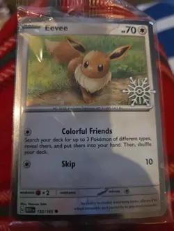 Pokemon TCG Eevee 133/165 Stamped Promo 2025 Holiday Calendar SEALED - Image 3