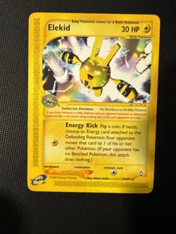 Pokemon Aquapolis Elekid Non-Holo Rare 9/147 Baby Pokemon LP - Image 5