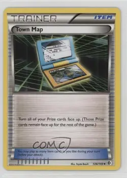 Town Map Pokemon Black & White Boundaries Crossed #136 - Image 1