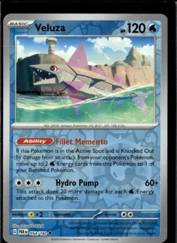 Pokemon Veluza 054/182 Paradox Rift Reverse Holo Uncommon - Image 1