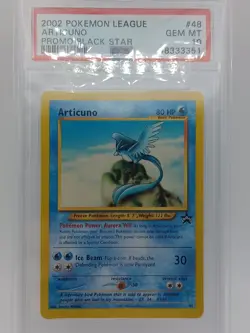 2002 POKEMON LEAGUE PROMO - ARTICUNO - BLACK STAR #48 PSA 10 GEM MINT - Image 1