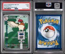 2023 POKEMON OBF EN-OBSIDIAN FLAMES ILLUSTRATION RARE #208 PIDGEOTTO PSA 7 - Image 3