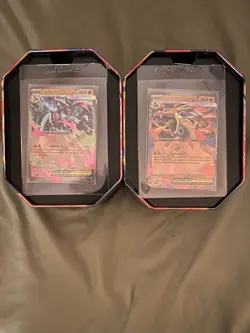 Opened Pokemon - TCG - Mega Charizard X ex Tins promos no packs - Image 1