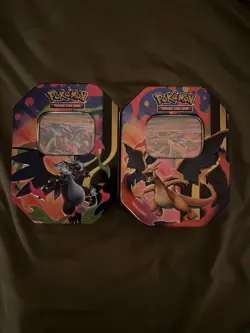 Opened Pokemon - TCG - Mega Charizard X ex Tins promos no packs - Image 2