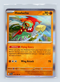 Hawlucha 118/198 Holo Scarlet & Violet Pokemon TCG Near Mint - Image 1