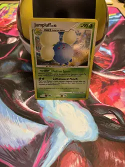 Jumpluff 11/132 Secret Wonders Holo Rare Pokemon Card MP HOLO BLEED - Image 1