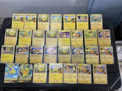 (30) Pikachu CARDS LOT VTG HOLO Raichu Stamped Red Cheeks V Flying Halloween - Image 1