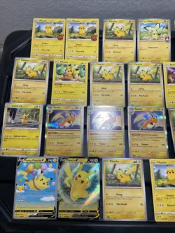 (30) Pikachu CARDS LOT VTG HOLO Raichu Stamped Red Cheeks V Flying Halloween - Image 2