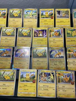 (30) Pikachu CARDS LOT VTG HOLO Raichu Stamped Red Cheeks V Flying Halloween - Image 3