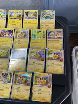 (30) Pikachu CARDS LOT VTG HOLO Raichu Stamped Red Cheeks V Flying Halloween - Image 4