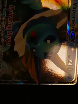 LP Pokemon VAPOREON GX Card SM BLACK STAR PROMO Set SM172 Holo Foil - Image 2