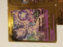 Pokemon Gold Foil Display Cards Fan Art Set Of 8 Cards - Image 2