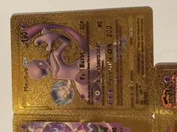 Pokemon Gold Foil Display Cards Fan Art Set Of 8 Cards - Image 3