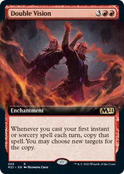 Mint/Near-Mint, English - 4 x MTG Double Vision - Extended Art Core Set 2021 - Image 1