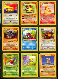 1999 Pokemon JUNGLE SET Unlimited Edition COMPLETE Uncommon Common Cards Lot NM+ - Image 3