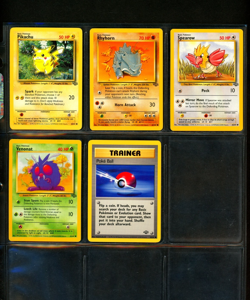 1999 Pokemon JUNGLE SET Unlimited Edition COMPLETE Uncommon Common Cards Lot NM+ - Image 5