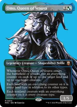 ~ Omo, Queen of Vesuva (Borderless) ~ NM ~ Commander: Modern Horizons 3 ~ MTG ~ - Image 1