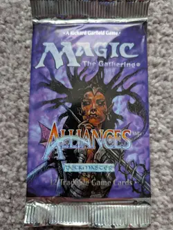 Magic The Gathering Alliances Factory Sealed Booster Pack - Image 1