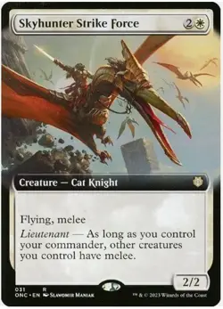 Skyhunter Strike Force (Foil, Extended Art, #31, NM) Phyrexia: All Will Be One - Image 1