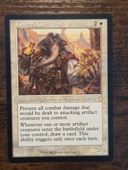 MTG Losheel, Clockwork Scholar (Retro Border) Rare - Image 1