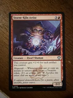 Storm-Kiln Artist Commander: Secrets of Strixhaven (0255) (U) NM - Image 1