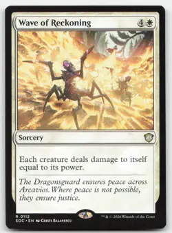 Wave of Reckoning 112 SOC Commander: Secrets of Strixhaven Magic MTG NM - Image 1