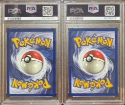 SEQUENTIAL PSA 8 PSYDUCK 53 GOLDUCK 35 FOSSIL 1ST EDITION POKEMON NM MINT - Image 2