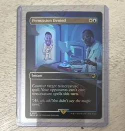 Permission Denied 0017 foil Instant Blue White 2023 MTG Rex Santana NM - Image 1